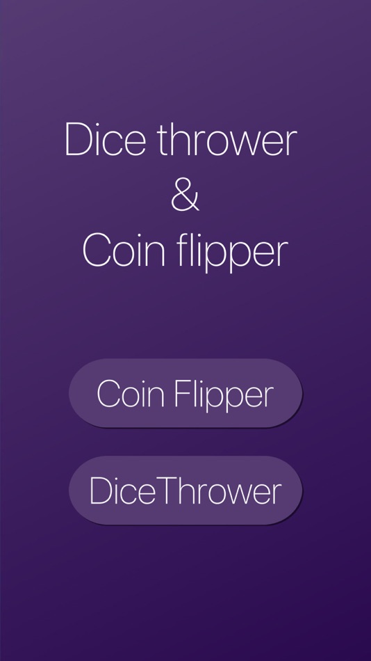 #1. Dice Thrower & Coin Flipper (iOS) 由: Adrijana Jakovljevic