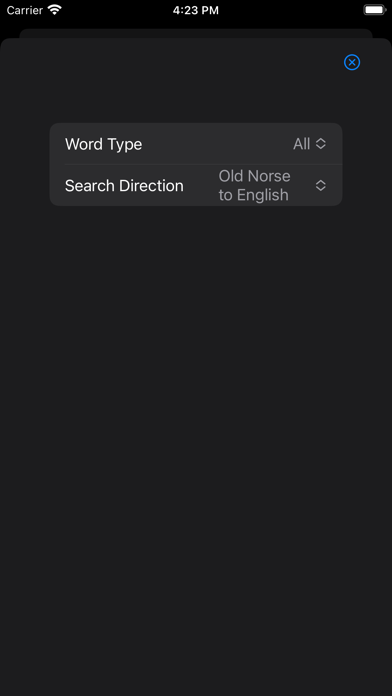 OldNorse Dictionary Screenshot