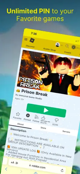 Game screenshot Rofile Experience for Roblox apk