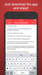 secure notepad iphone screenshot 4