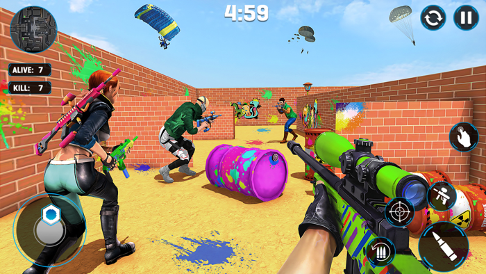 Paintball Gun Shooting Games