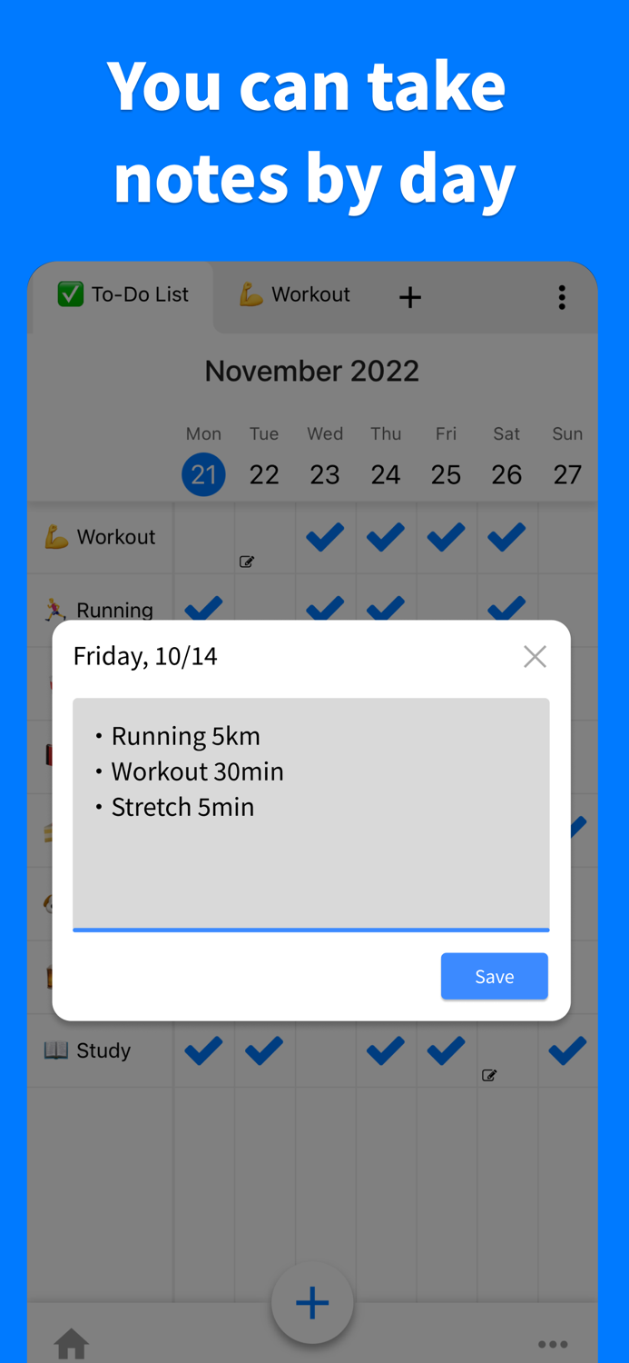 Habit Check Calendar