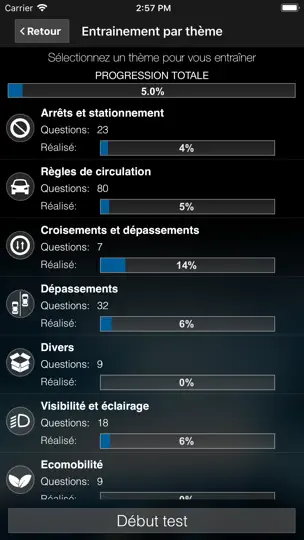 Capture d'écran de Quiz Code De La Route sur iPhone 8