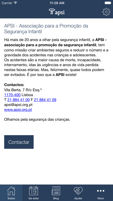 APSI - Segurança Infantil iPhone screenshot