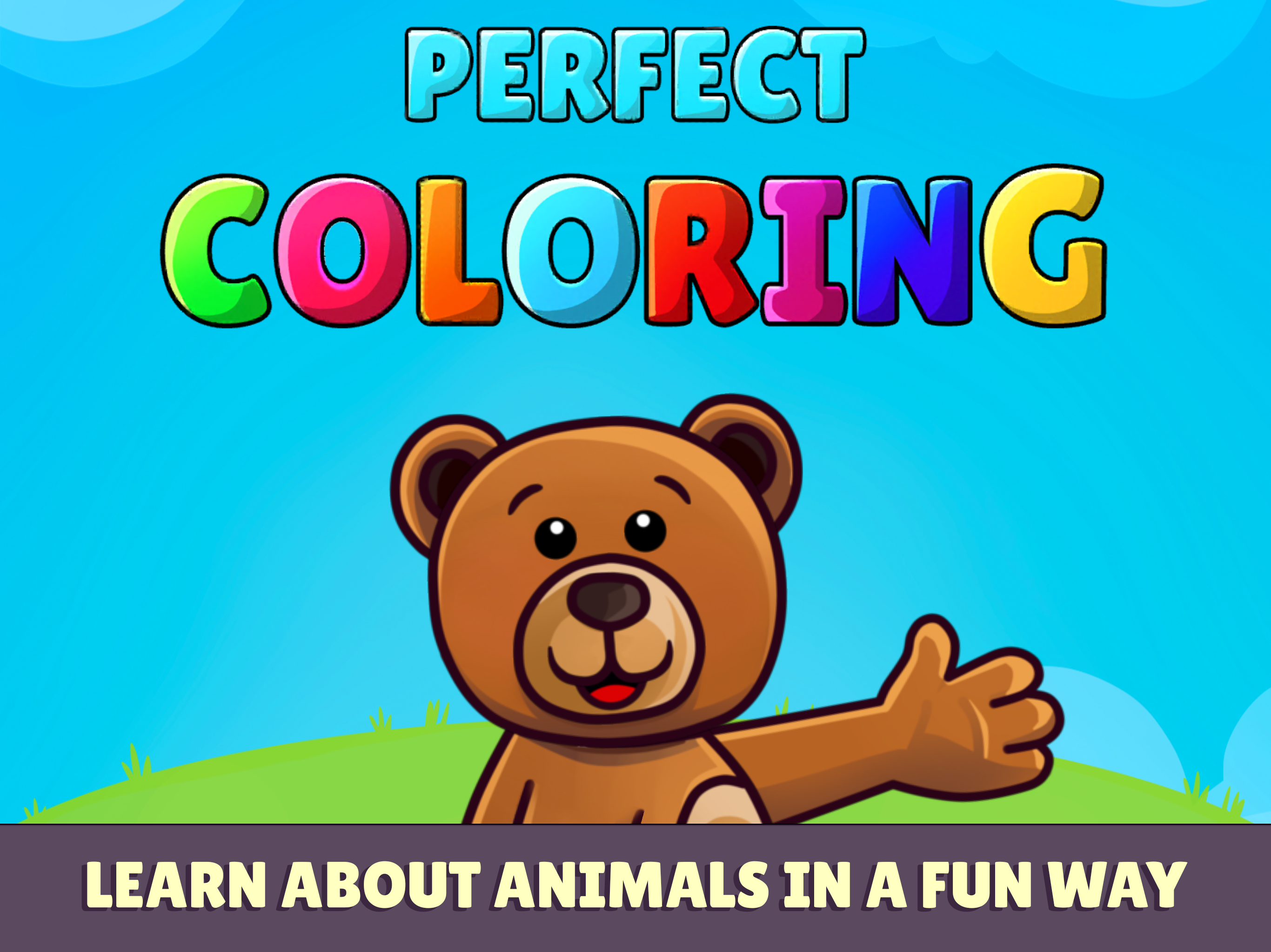 Colouring game kids toddlers