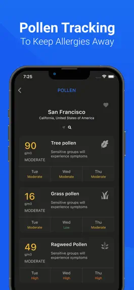 Game screenshot Air Quality & Pollen - AirCare apk