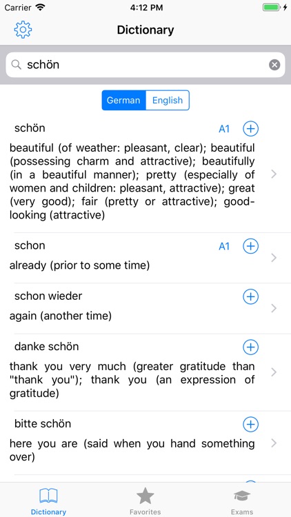 German - language dictionary