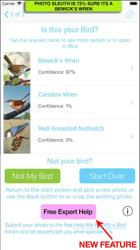 iBird Photo Sleuth screenshot 6 of 9