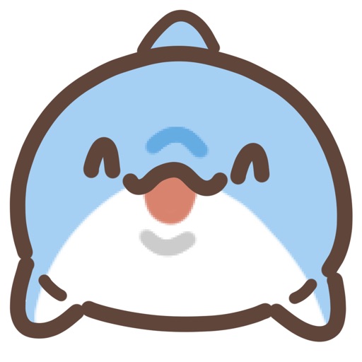 cute dolphin sticker