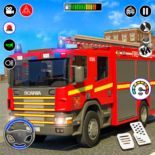 Fire Truck Simulator Rescue HQ Icon