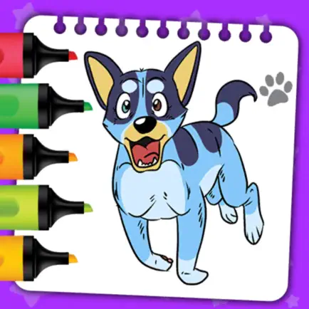 Blue Coloring Book Glitter Читы
