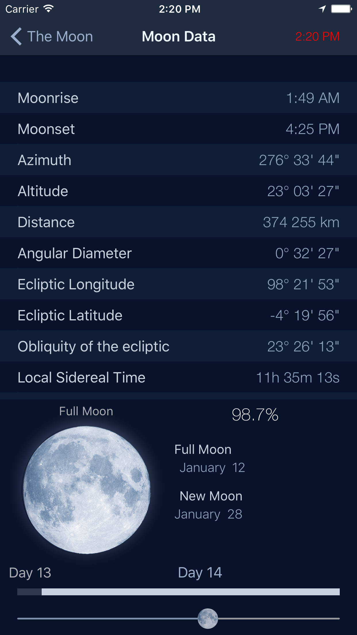 The Moon: Calendar Moon Phases screenshot 4