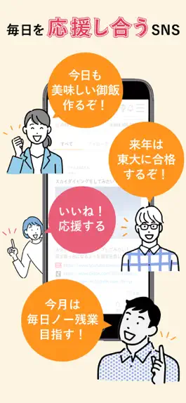 Game screenshot 毎日を応援し合うSNS - KiKYU - mod apk