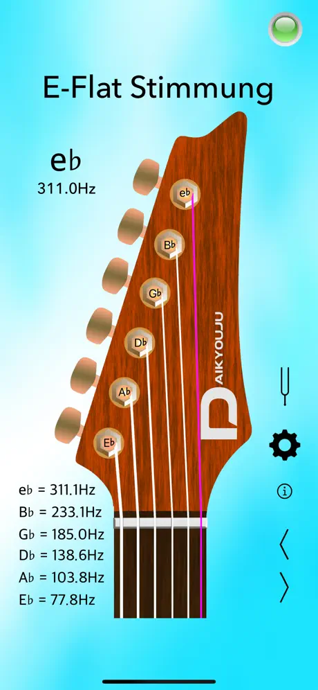 Stimmgerät für E-Gitarre Lite