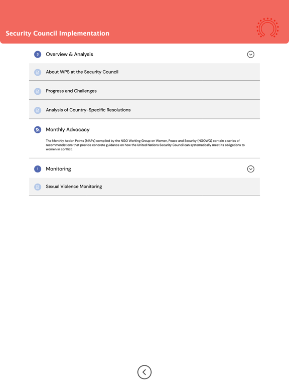 Screenshot #6 pour Women, Peace & Security