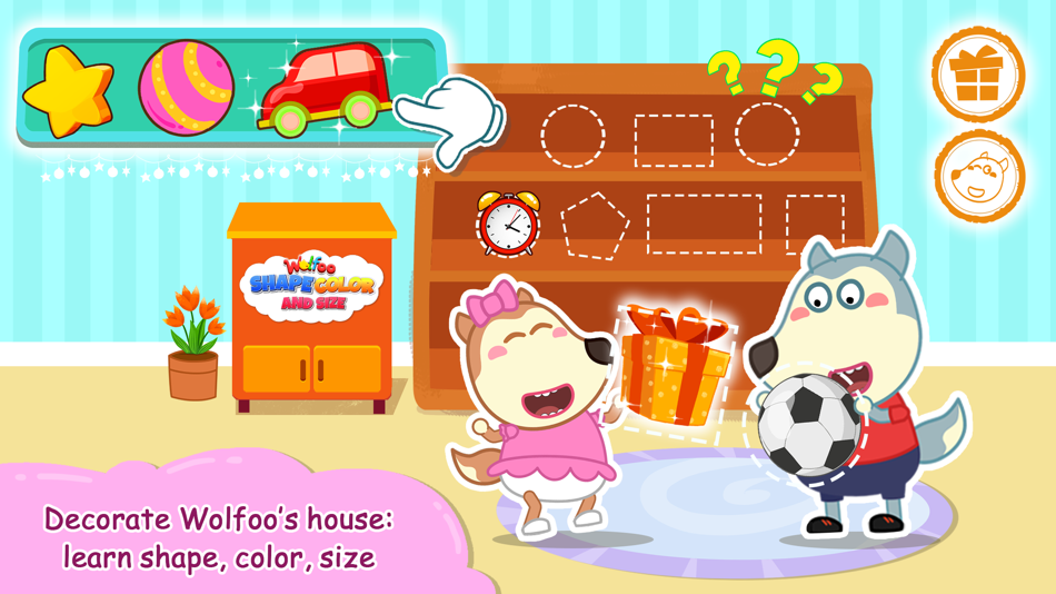 #2. Wolfoo Shape Color and Size (iOS) Podle: WOLFOO LLC