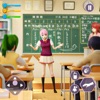 Anime High school girl 3d icon
