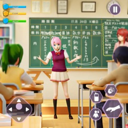 Anime High school girl 3d