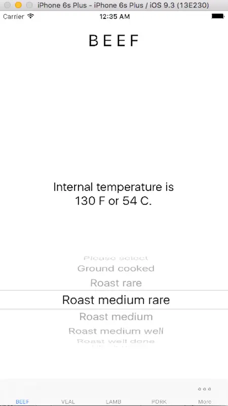 Cooking Thermometer screenshot 1 of 1