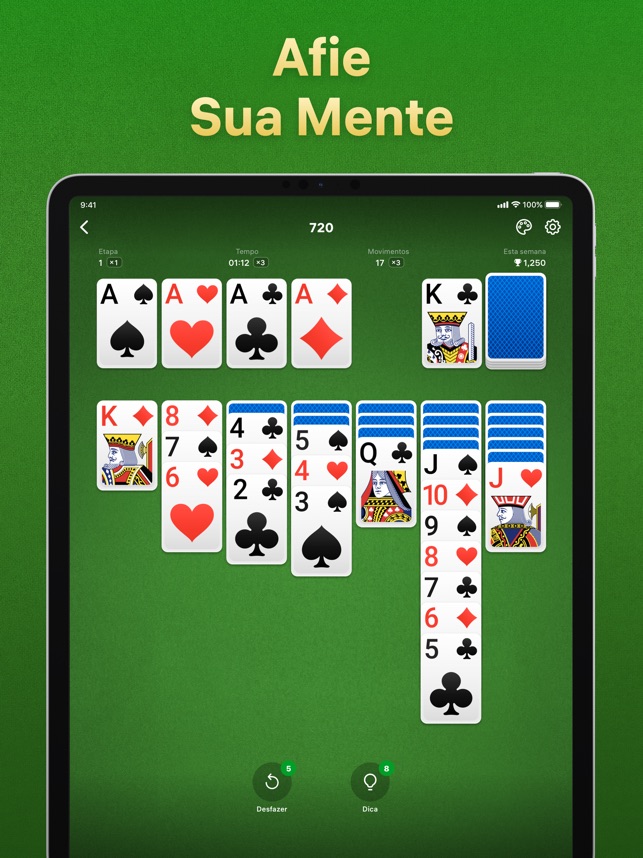 como jogar paciencia jogo de cartas - ios V2.3.3