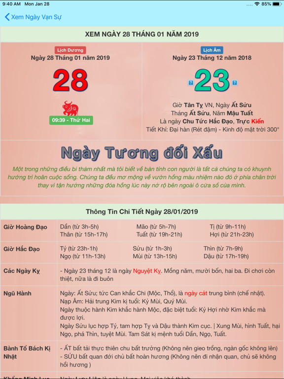 Xem ngay tot xau 2020 iPad screenshot