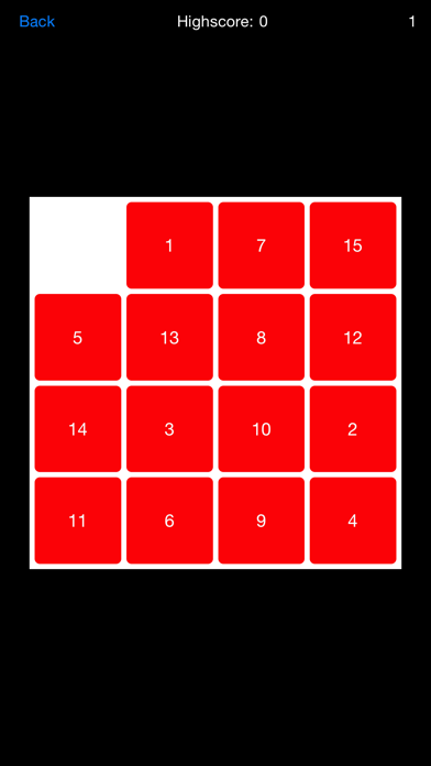 A 15 Puzzle Game Watch & Phone Screenshot