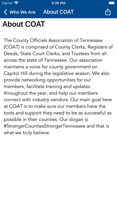 County Off. Assoc. Tennessee Screenshot
