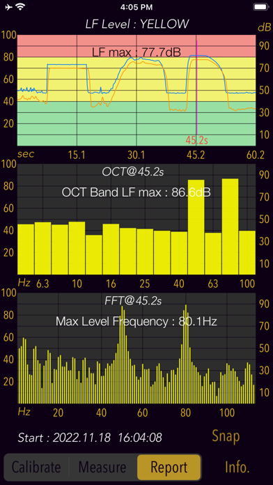 Low Frequency Detector Screenshot