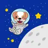 Astronaut Dog Stickers delete, cancel