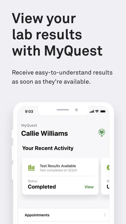 MyQuest For Patients iPhone Screenshot 2