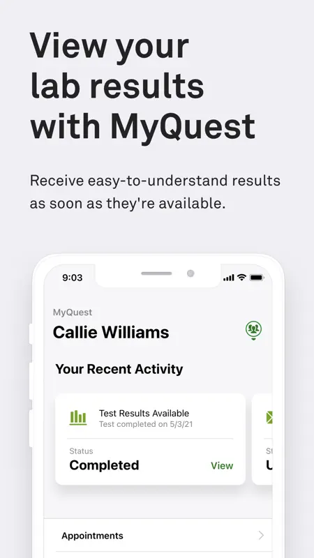MyQuest for Patients screenshot 2 of 4