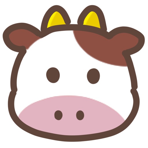 cute cow sticker