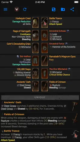 Game screenshot Database for Diablo 4 mod apk
