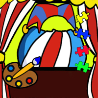 Digital Coloring Puzzle Circus