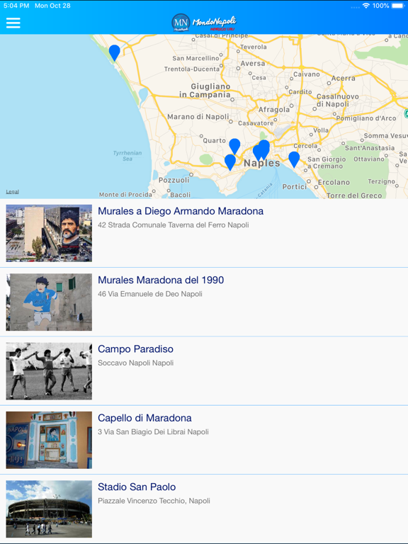 MondoNapoli iPad screenshot 7 - Sports app