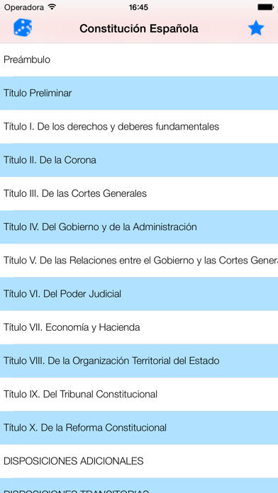 Screenshot #1 pour Constitución Española de 1978