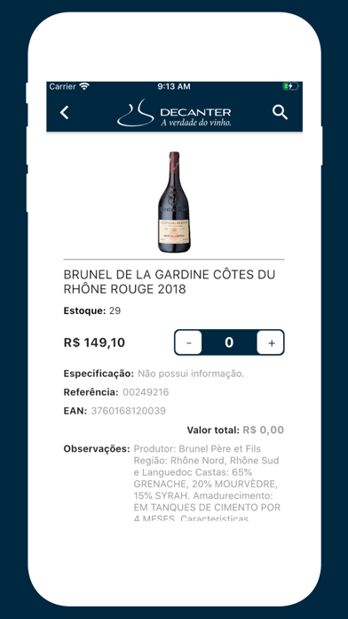 Enoteca Decanter Goiânia Screenshot