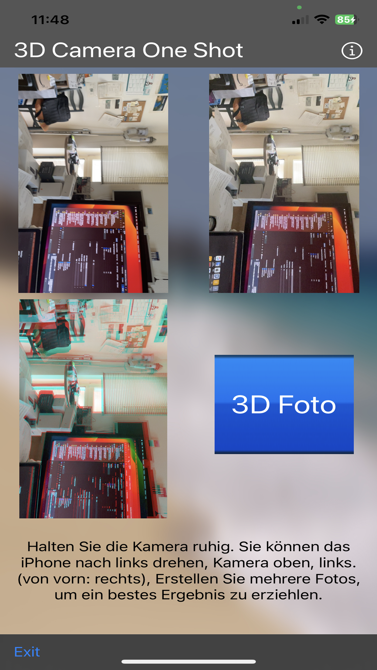 3D Camera One Shot