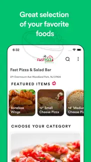 fast pizza and salad bar iphone screenshot 2