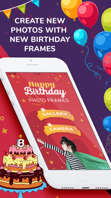 Happy Birthday Frames Maker Screenshot