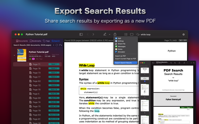 ‎PDF Search Screenshot