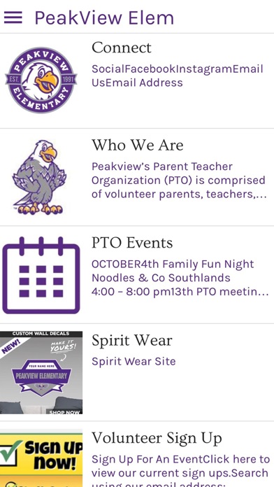 Peakview Elementary Screenshot