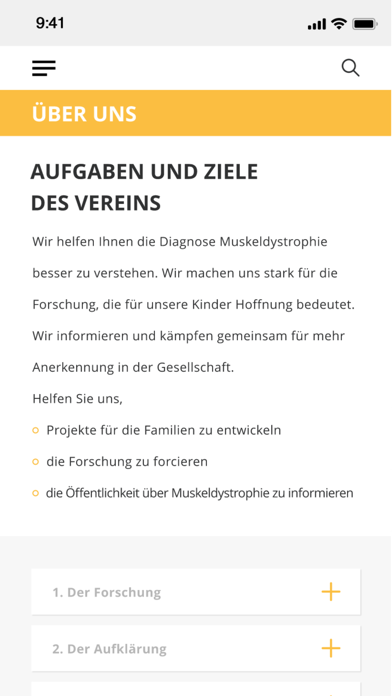 Duchenne Deutschland Screenshot