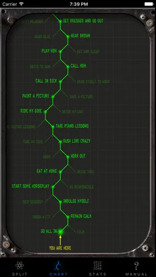 Captura de pantalla de Universe Splitter en iPhone 2