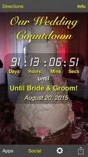 our wedding countdown iphone screenshot 1