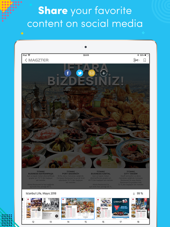 Istanbul Life Dergisi iPad screenshot