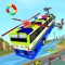 Patrol the sky and streets of the city with the latest police flying bus endless simulator