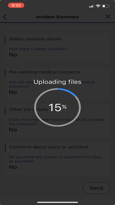 IntelliFROI/FNOL Screenshot