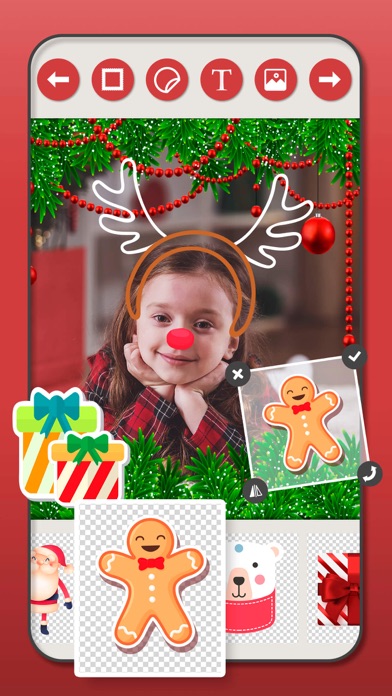 Christmas Photo Frames Editor. Screenshot