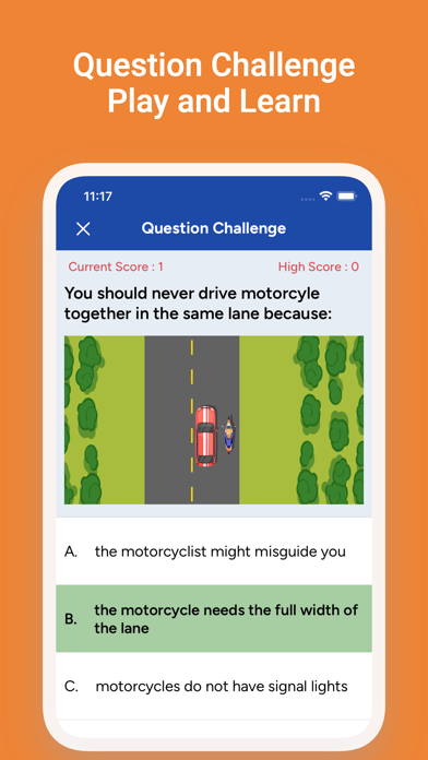 WY DOT Driver's License Test Screenshot